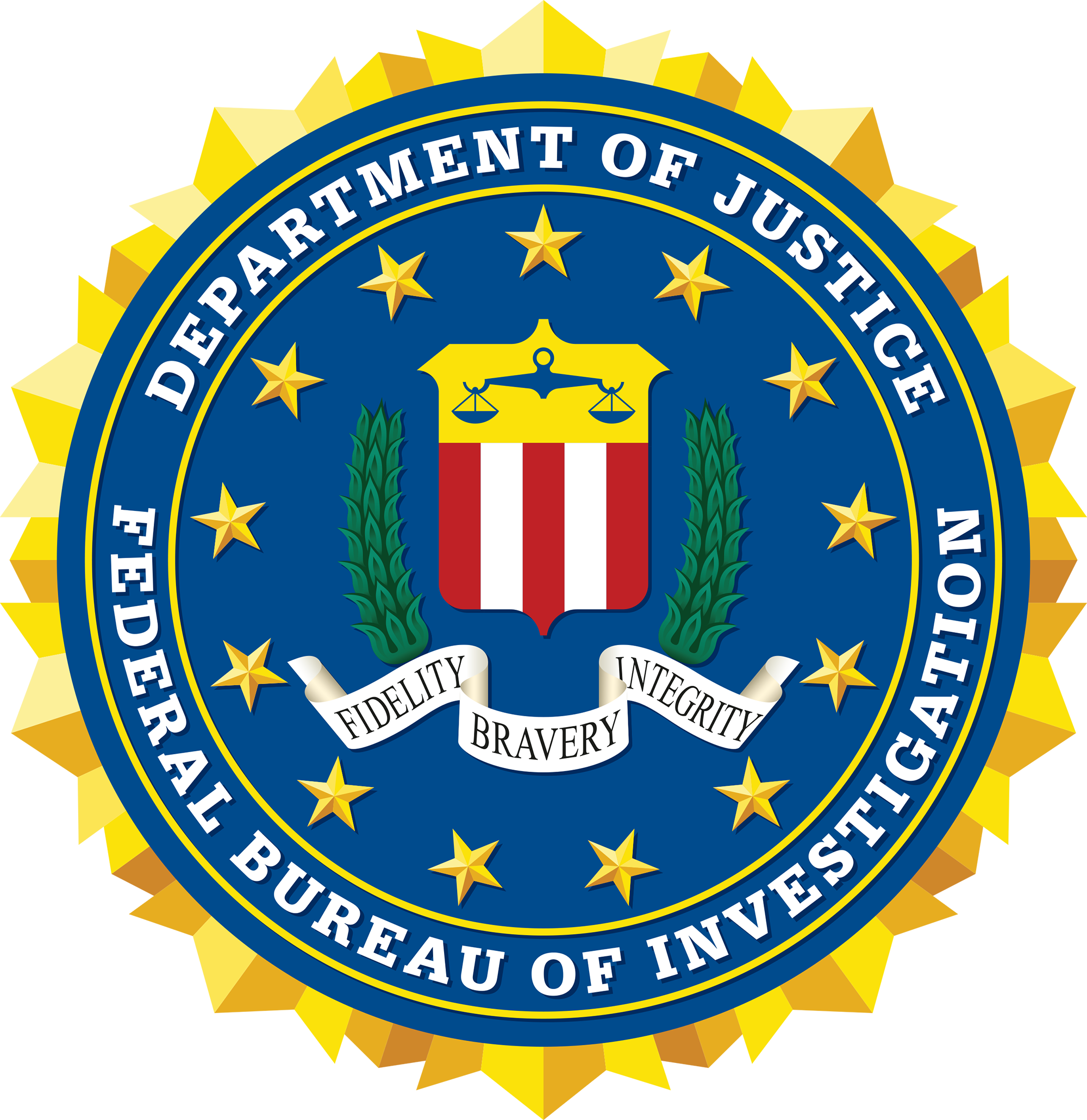 Seal of the FBI.