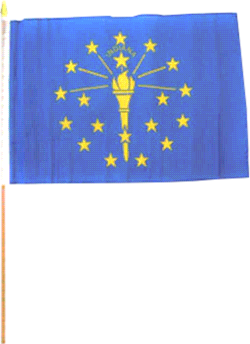 The Indiana flag.