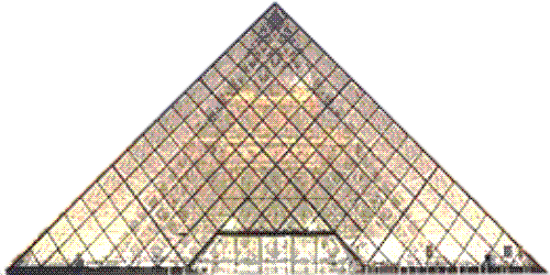 The Louvre Pyramid.