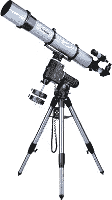 A grayish telescope.